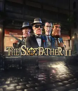 Dive into the nefarious world of The Slotfather Part II game by Betsoft, showcasing four iconic mafia characters set against a dark urban backdrop. This image captures the gritty atmosphere of the organized crime with its detailed character design and evocative setting. Perfect for fans of crime dramas, promising a thrilling adventure. 